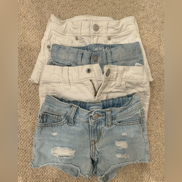 Girls Denim Jeans and Shorts. Good condition. All but one short is adjustable - Picture 2 of 3